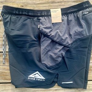New Men's Nike Trail Second Sunrise 5” Dri-FIT Running Training Shorts Large $75